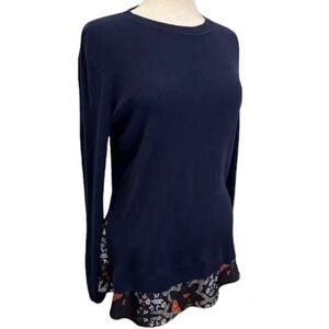 Ted Baker Sidni Kyoto Garden Layer Sweater Womens TB 5 Cashmere Blend